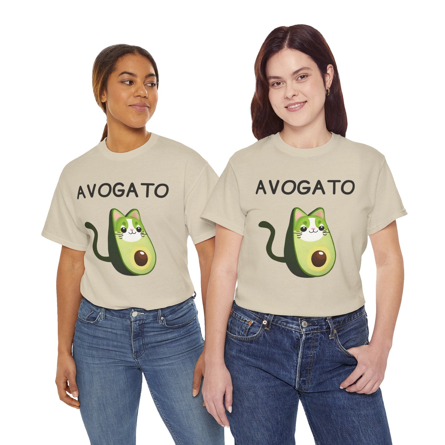 Avogato Funny Avocado Cat Face - Flashlander Gym Shirt