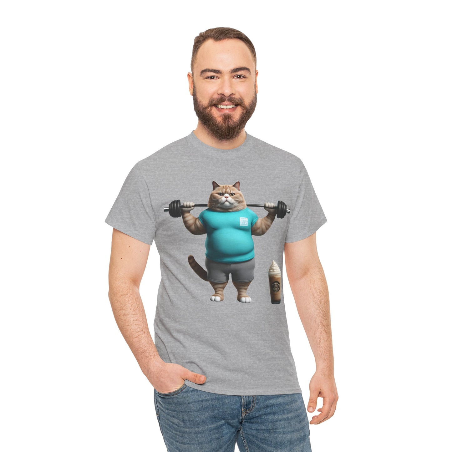 Funny Fat Cat Lifting - Flashlander Gym Shirt