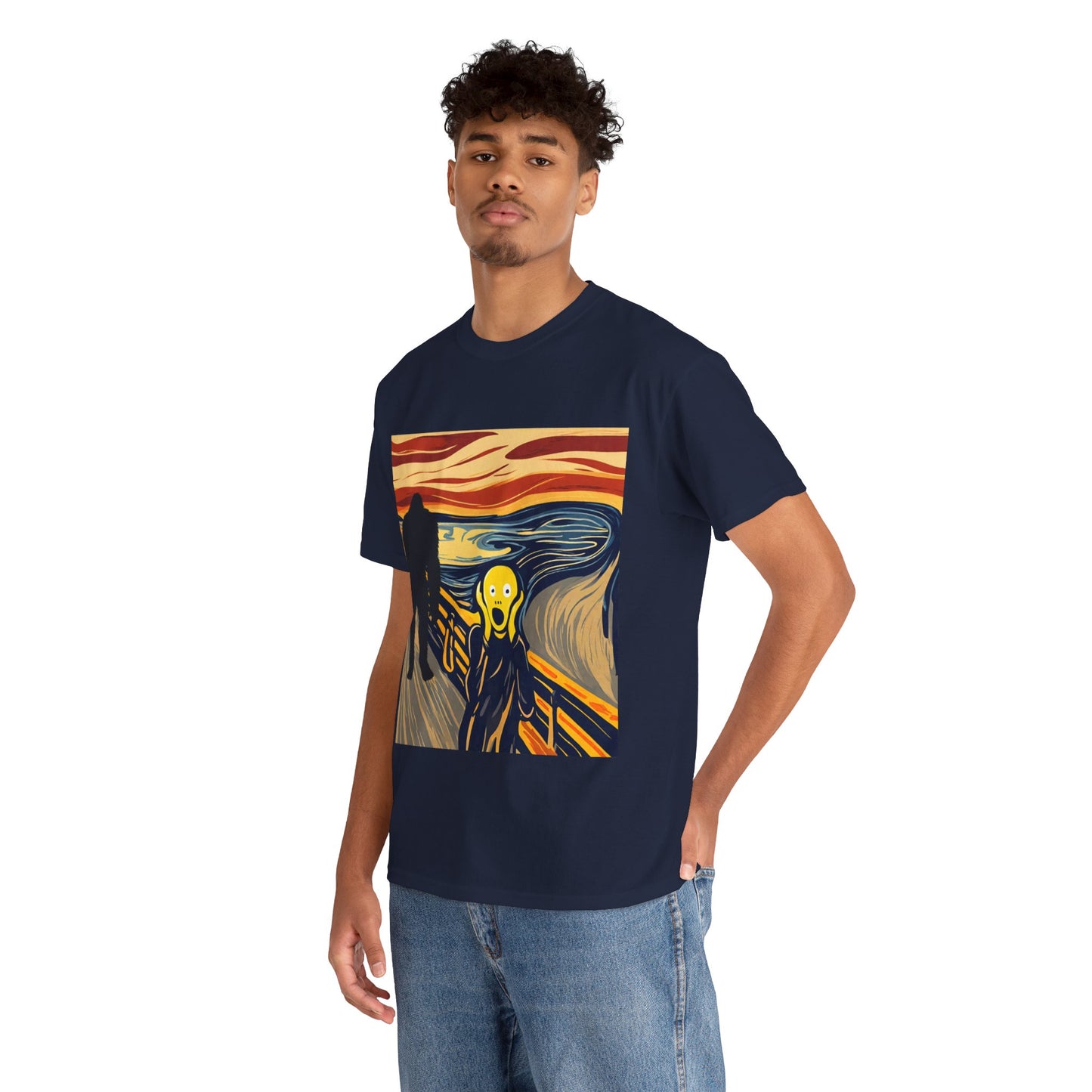 The Scream Meets Bigfoot A Startling Encounter - Flashlander Gym Shirt