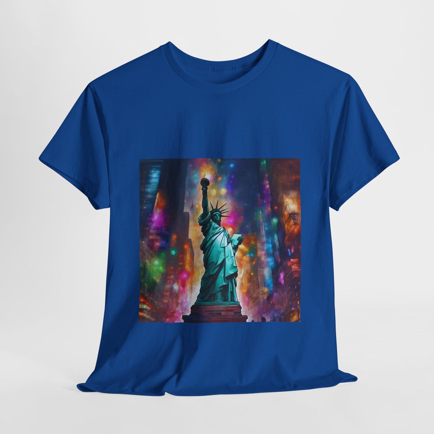 The Statue of Liberty in the Heart of New York Graphic Tee Flashlander