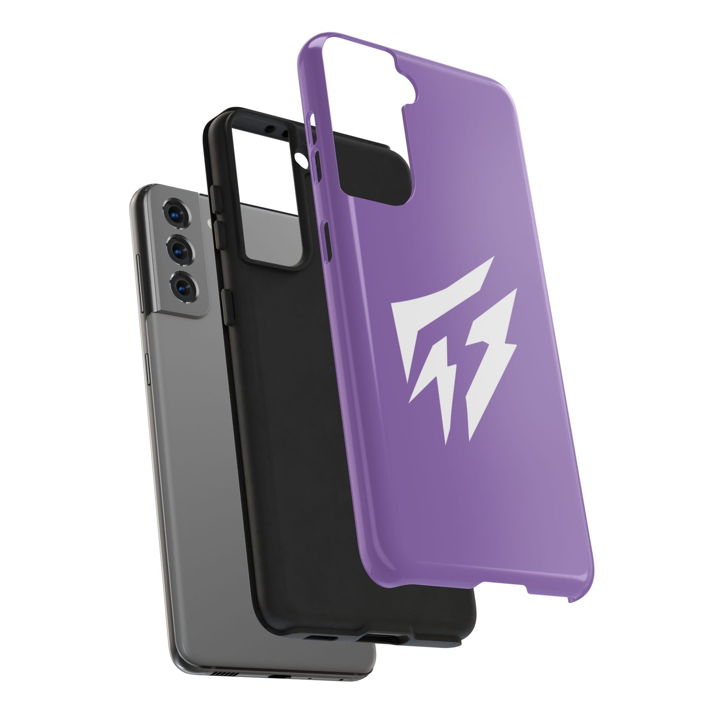 Flashlander Thunders Tough Phone Cases for all Iphone and Samsung Galaxy Light Purple