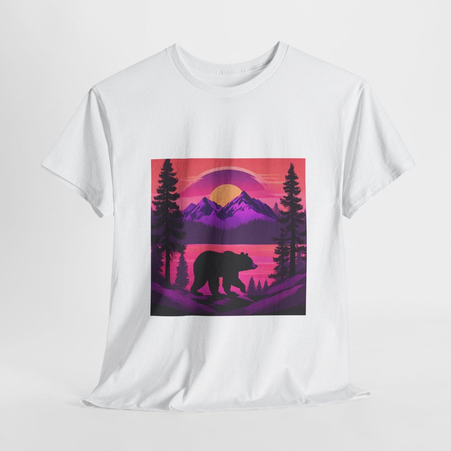 Bear Majestic Sunset Graphic Tee Flashlander