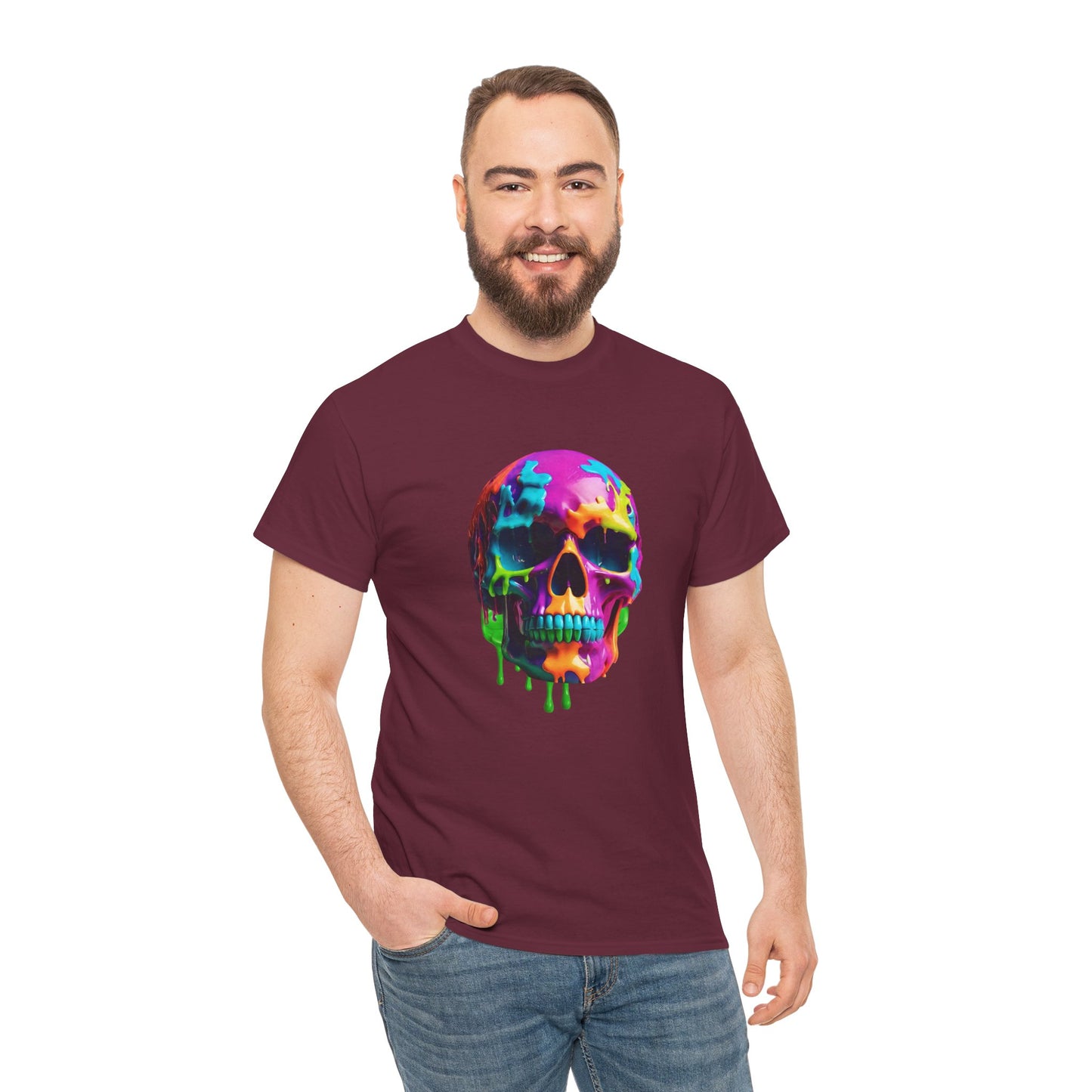 Neon Meltdown Skull Flashlander Gym Shirt