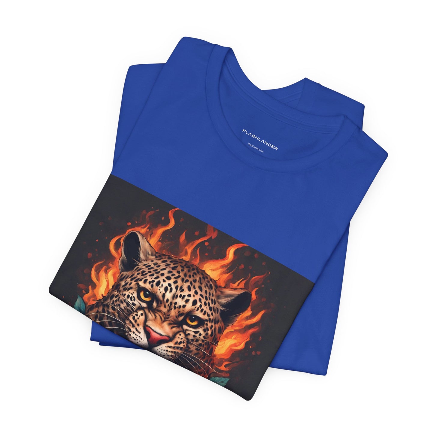 Leopard Flames Flashlander Gym Shirt