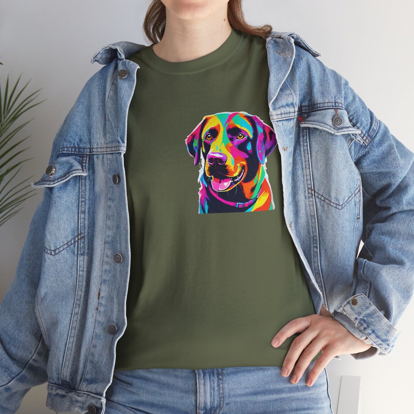 Pop Art Lab Dog in the Heart Flashlander Gym Shirt