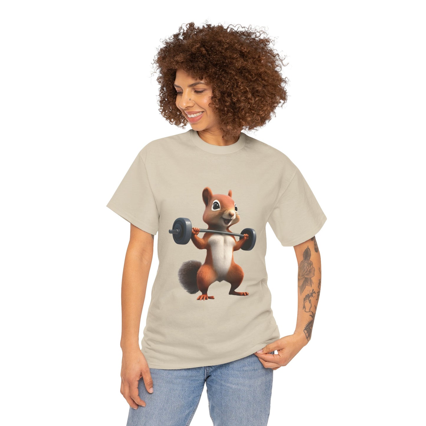 Squirrel Weightlifting Vintage Gym Shirt - Flashlander Graphic Tee