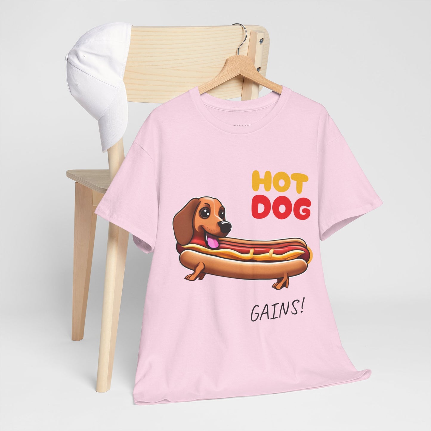 Hot Dog Gains Dachshund Dog - Flashlander Gym Shirt