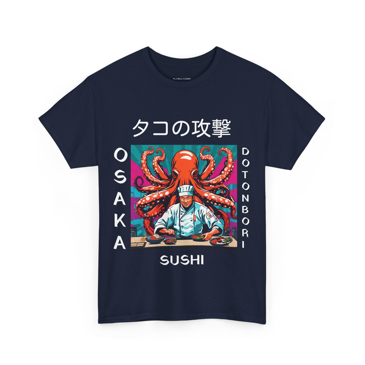 Octopus Escape Sushi Chef - Flashlander Gym Shirt