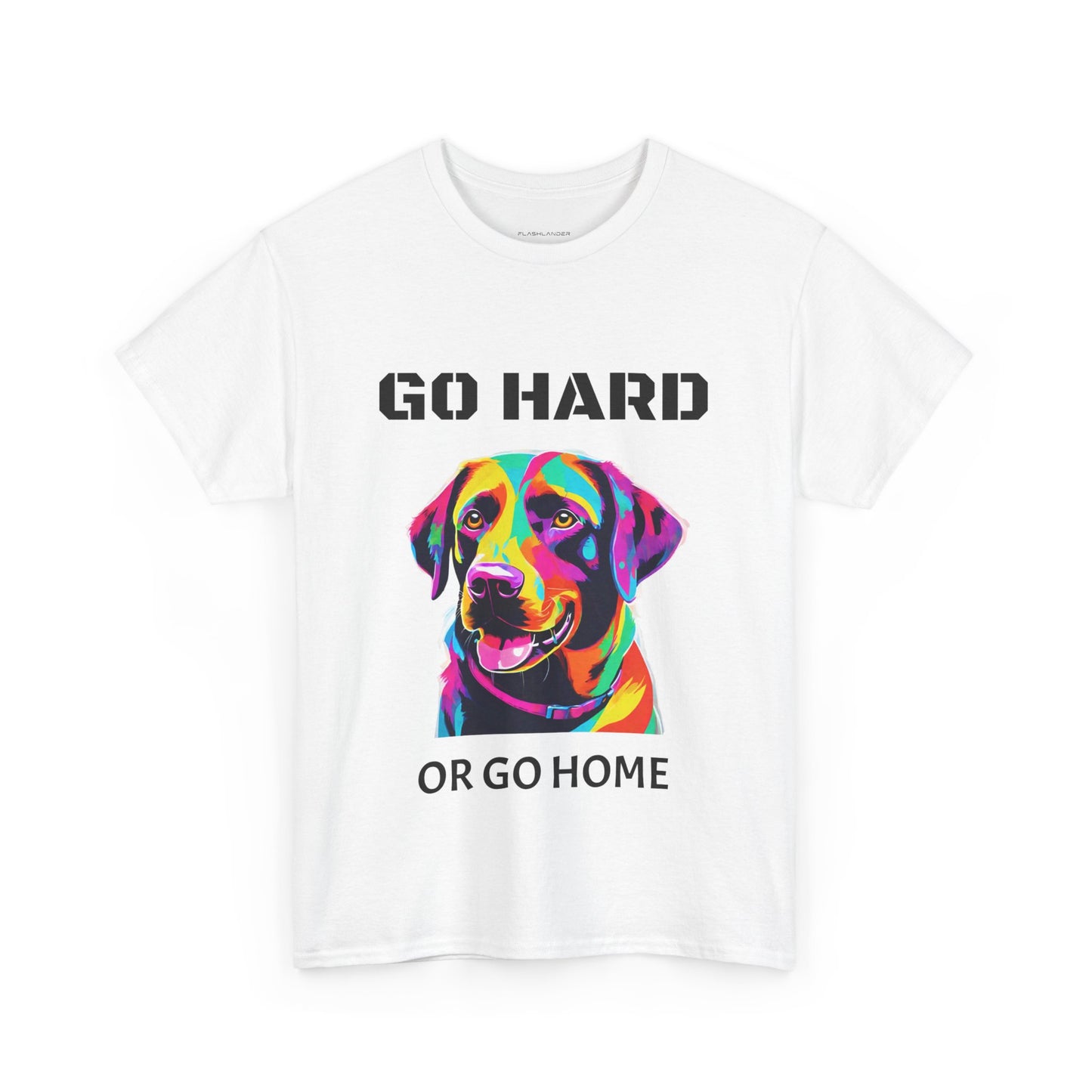 Labrador Retriever Dog Pop Art  - Go Hard Or Go Home Flashlander Gym Shirt