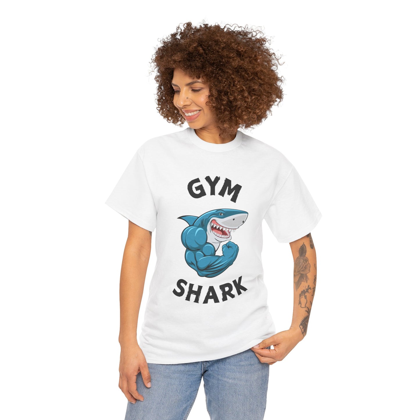 Muscle Gym Shark Bodybuilder Shirt - Flashlander