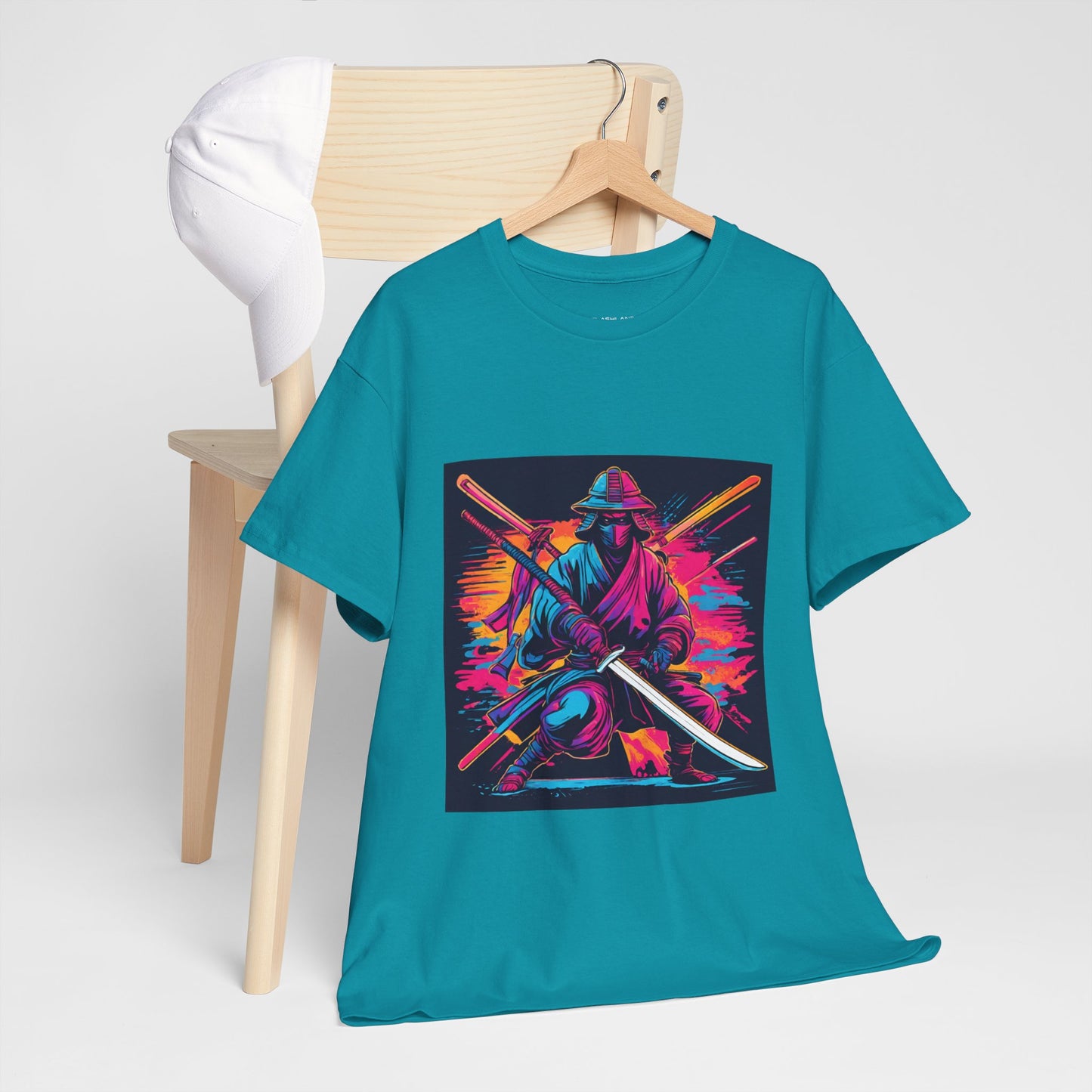 Samurai Warrior Sunset - Flashlander Gym Shirt