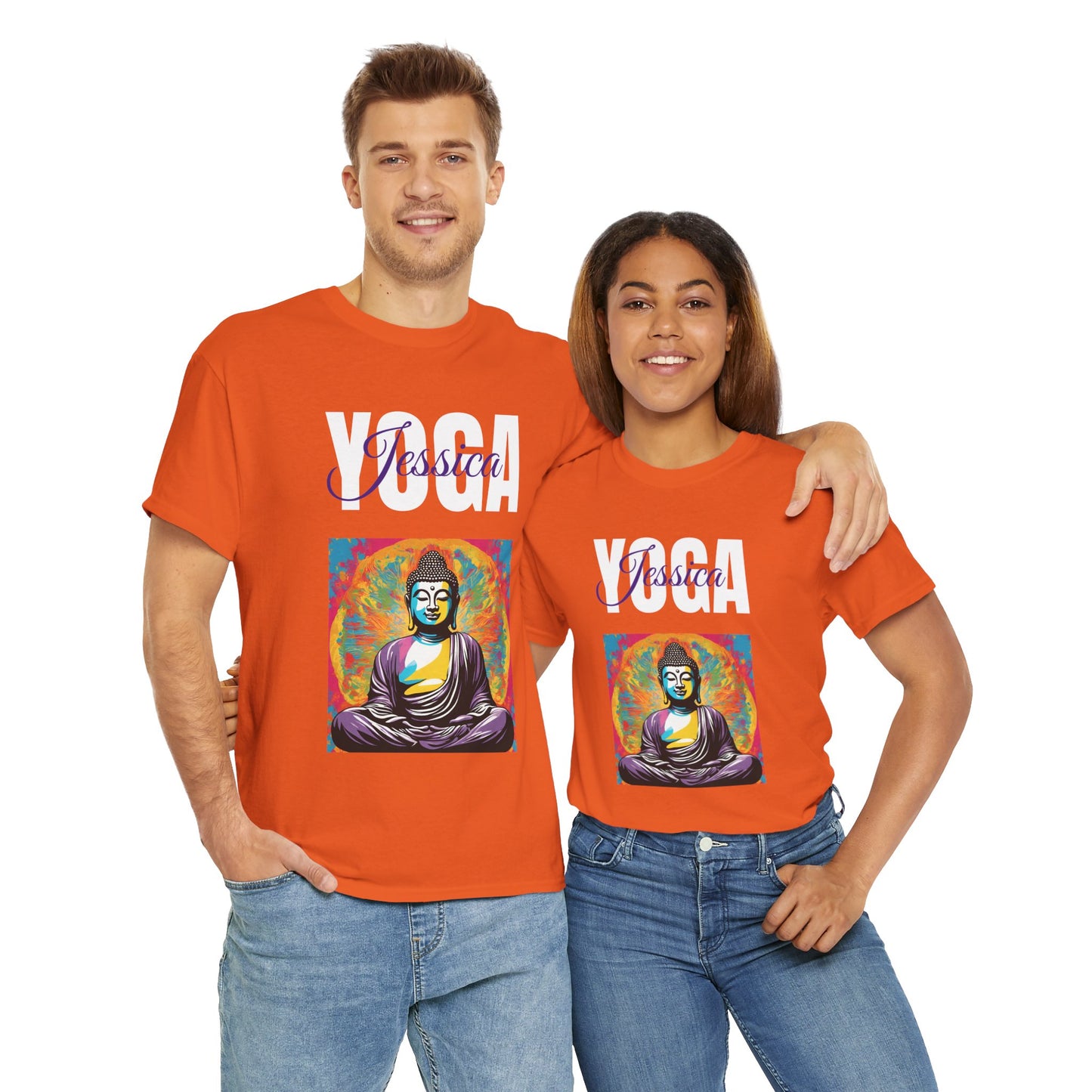 Personalized Yoga Shirt - Buddha Tee - Custom Name Flashlander Yoga Tee