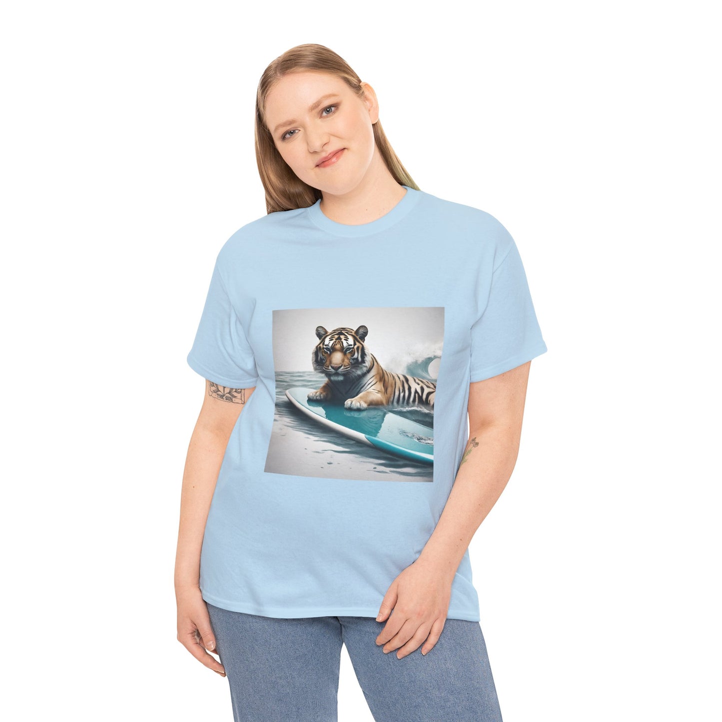 Tiger Surfing Vintage Flashlander Gym Shirt