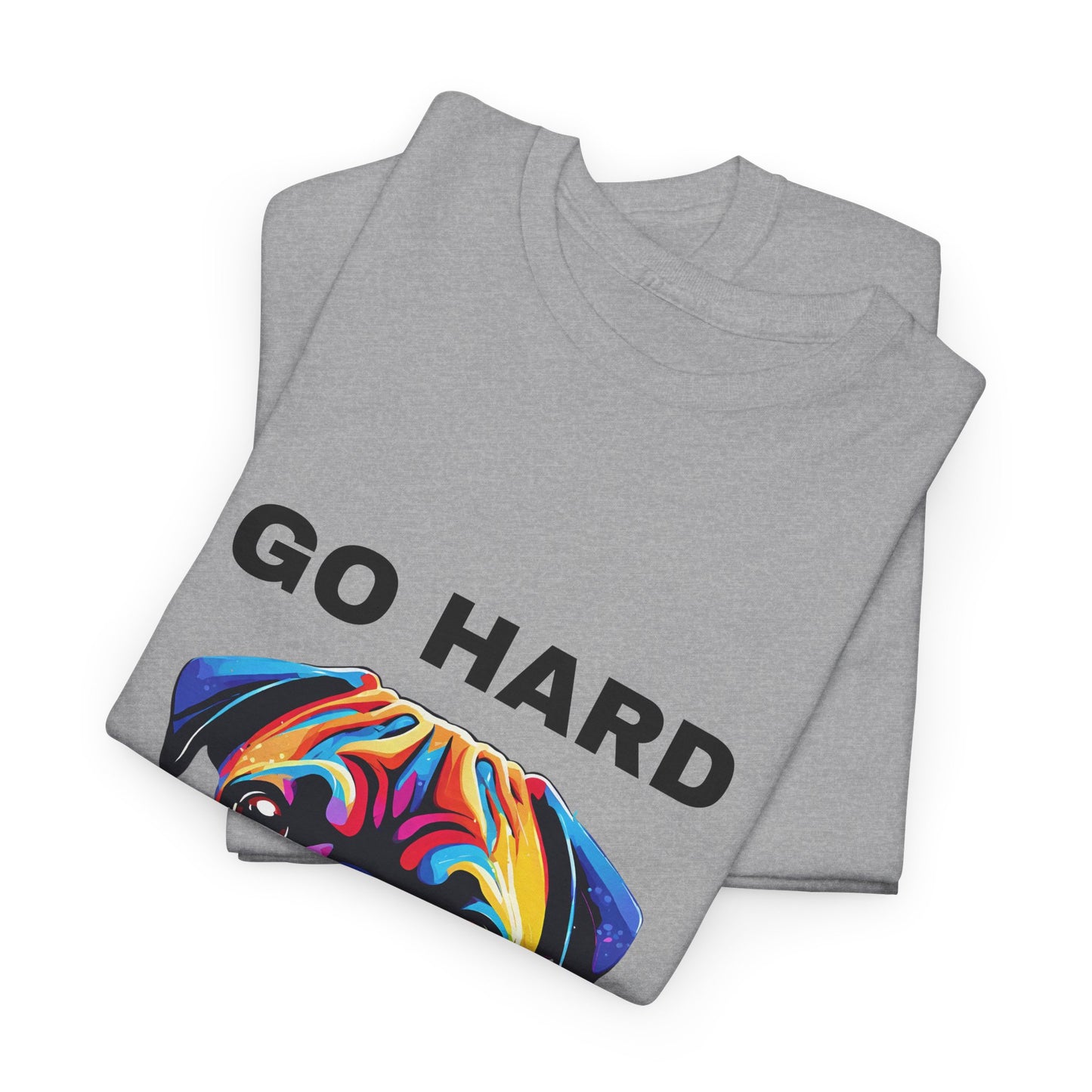 Pug Dog Pop Art  - Go Hard Or Go Home Flashlander Gym Shirt