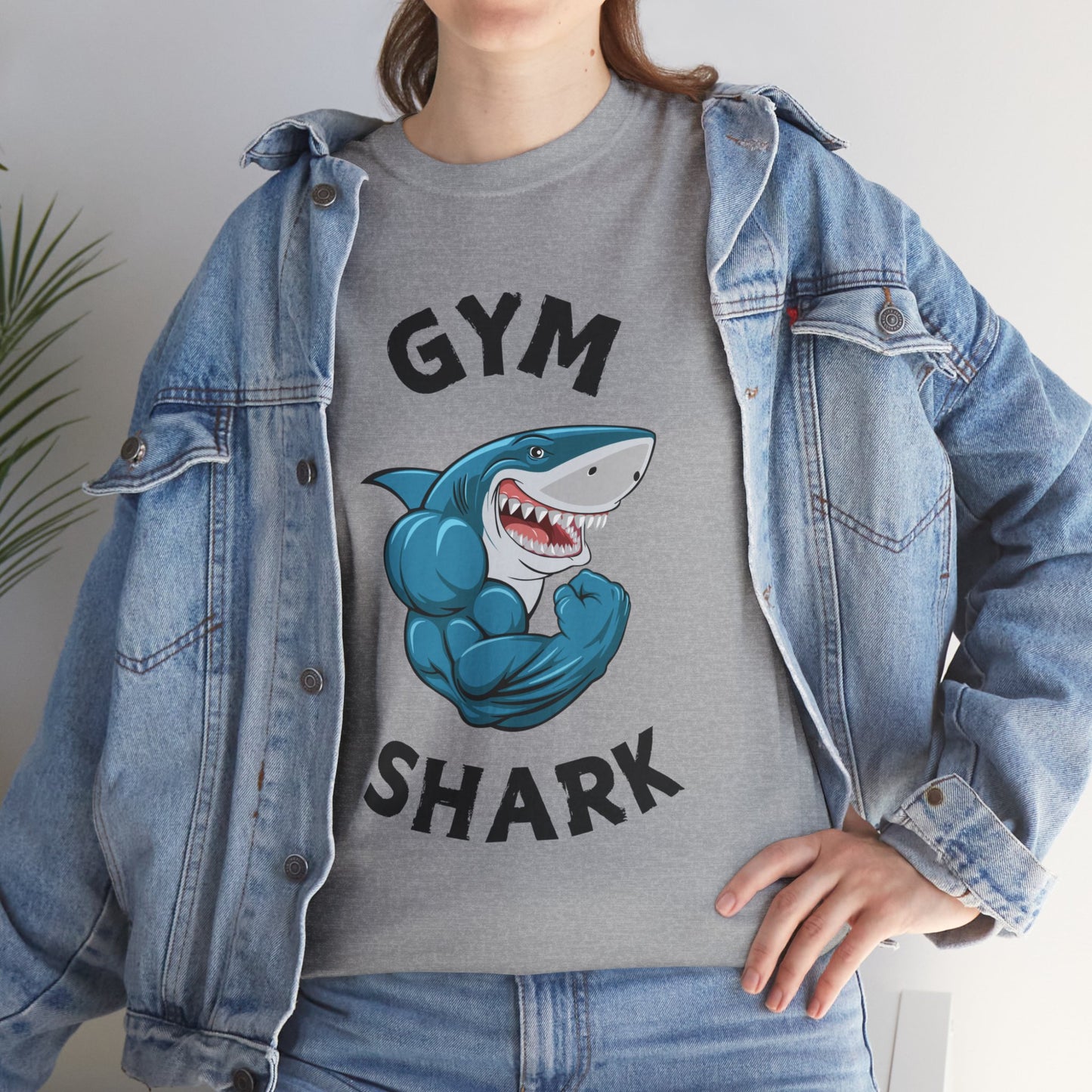 Muscle Gym Shark Bodybuilder Shirt - Flashlander