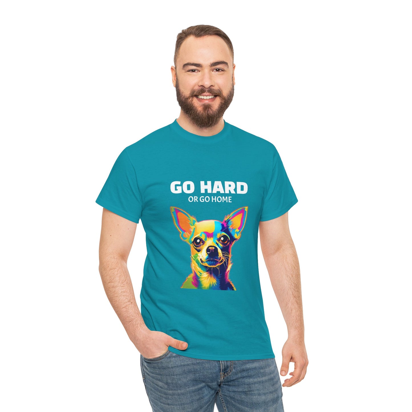 Chihuahua Dog Pop Art - Go Hard or Go Home Flashlander Gym Shirt