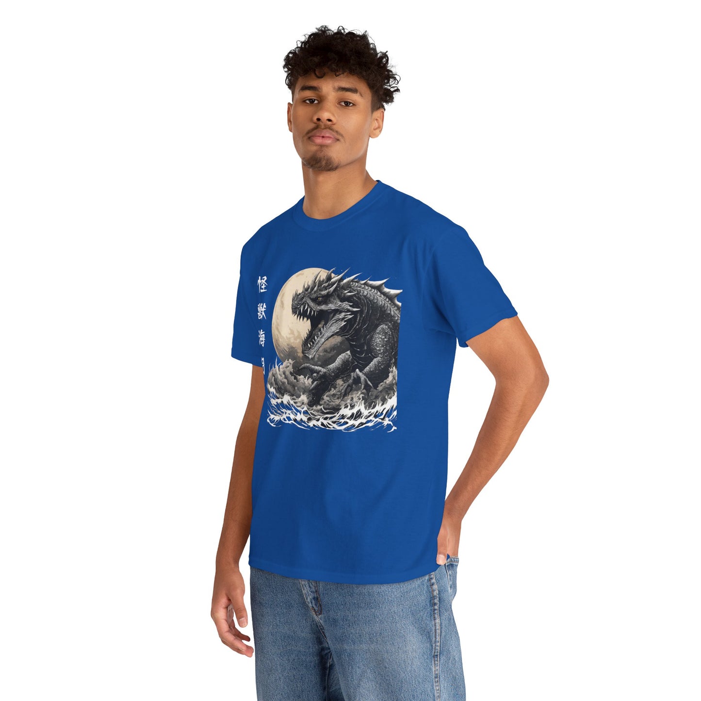 T-shirt de sport Flashlander, le monstre marin Kraken émerge, menace au clair de lune