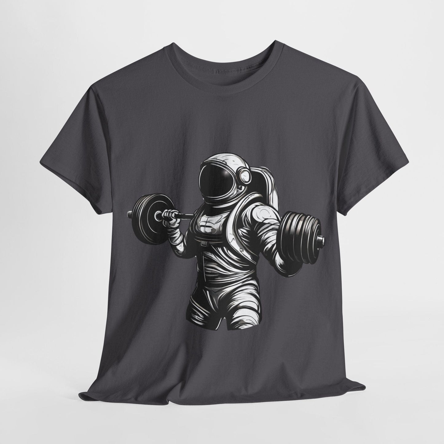 Camiseta de culturista astronauta: rompiendo límites en el espacio Camiseta gráfica de gimnasio Flashlander