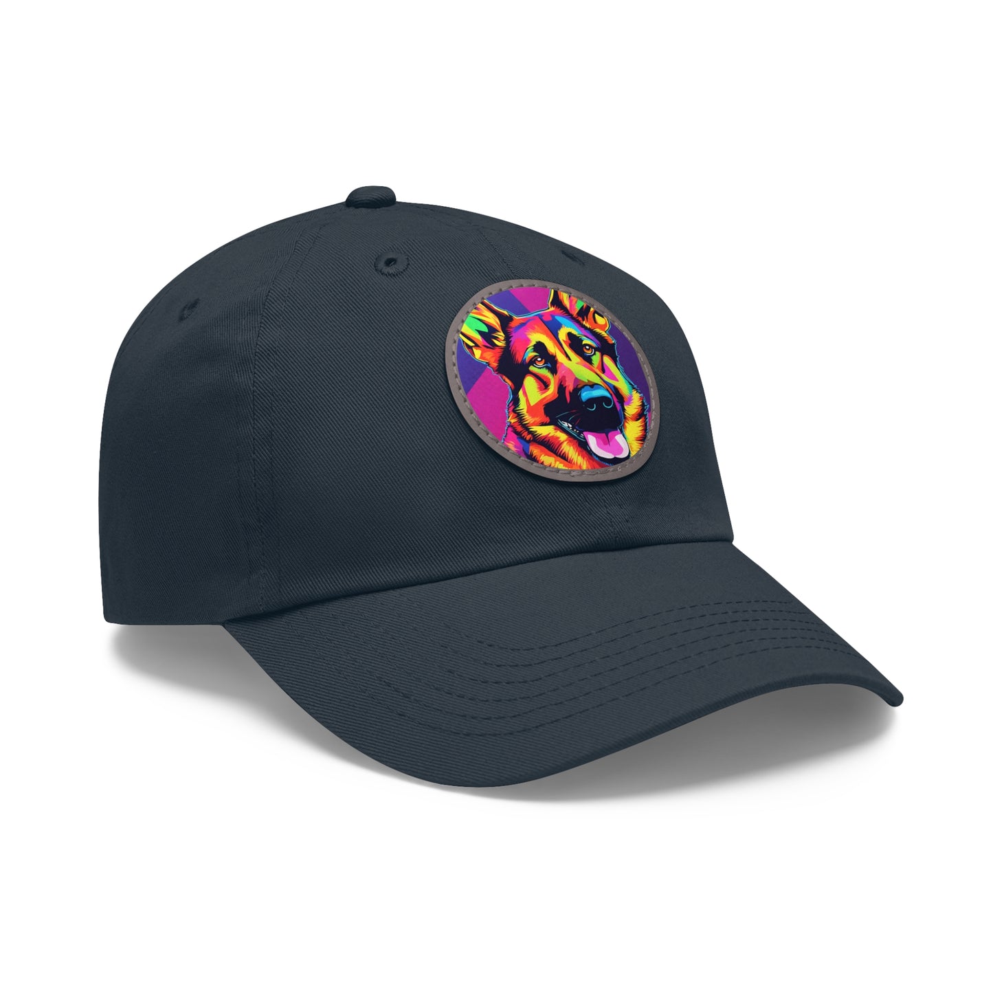 German Shepherd Dog Hat Sportswear Hat German Shepherd Dog Cap German Shepherd Dog Art Pop Hat Dad Hat with Patch (Round) Baseball Cap Pop Art Dog Hap Custom Cap Flashlander