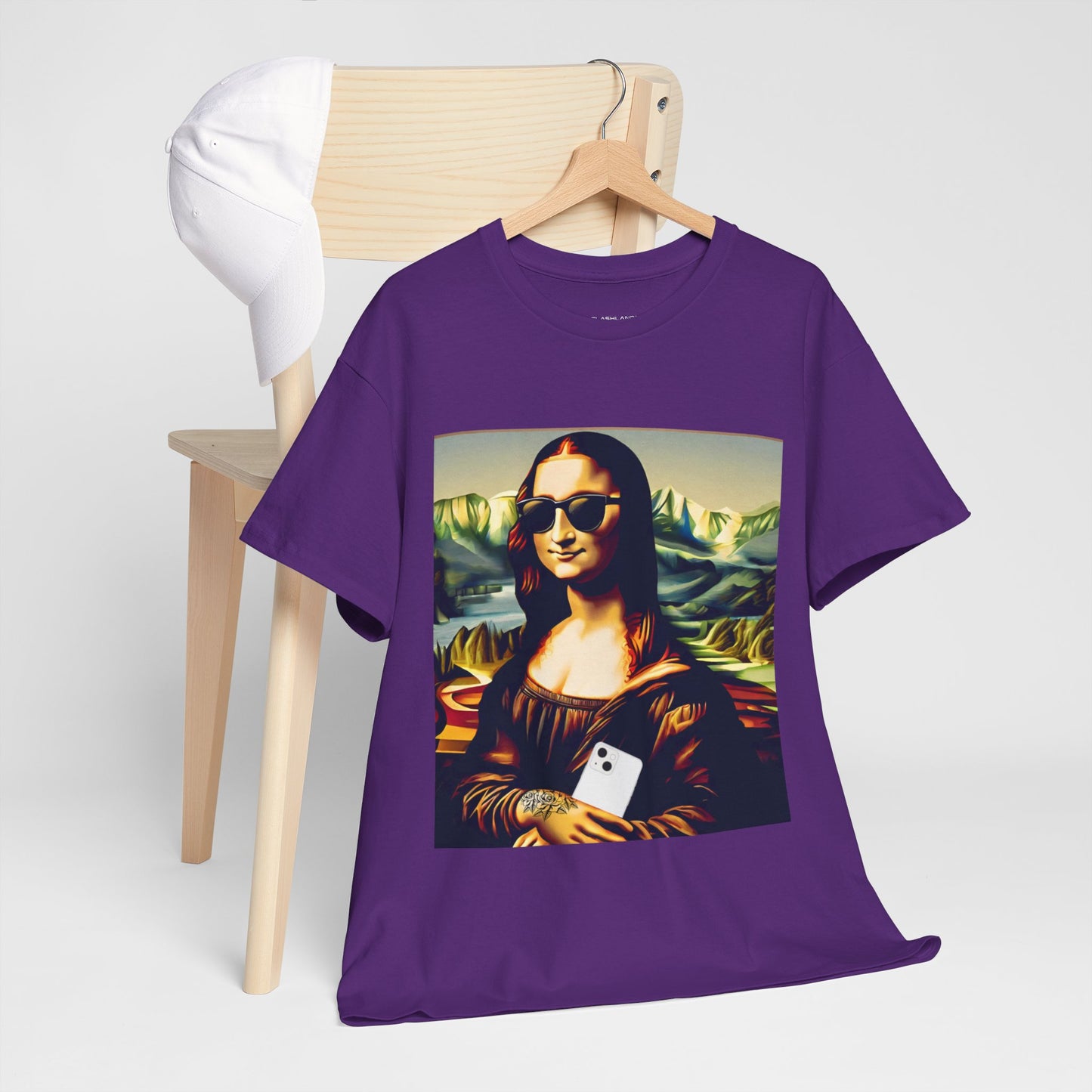 Funny modern Mona Lisa - Flashlander Gym Shirt