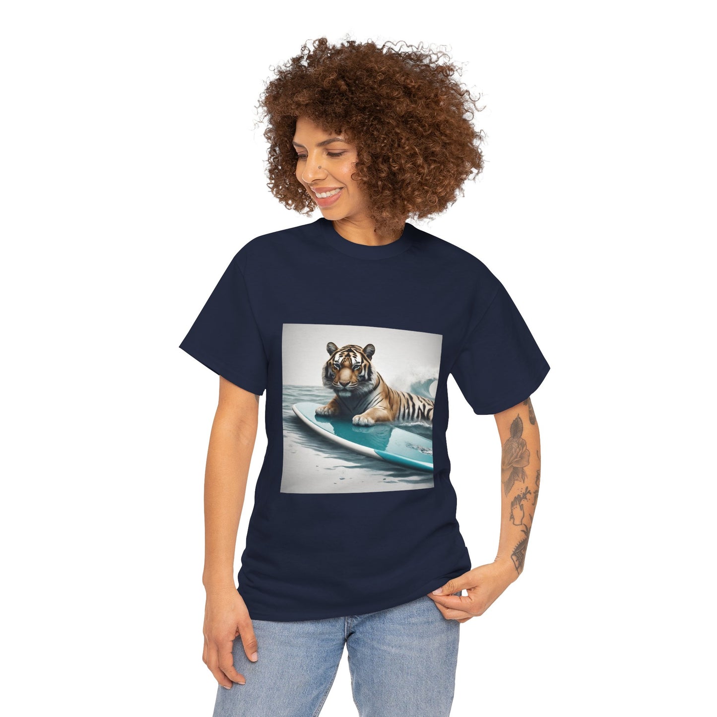 Tiger Surfing Vintage Flashlander Gym Shirt