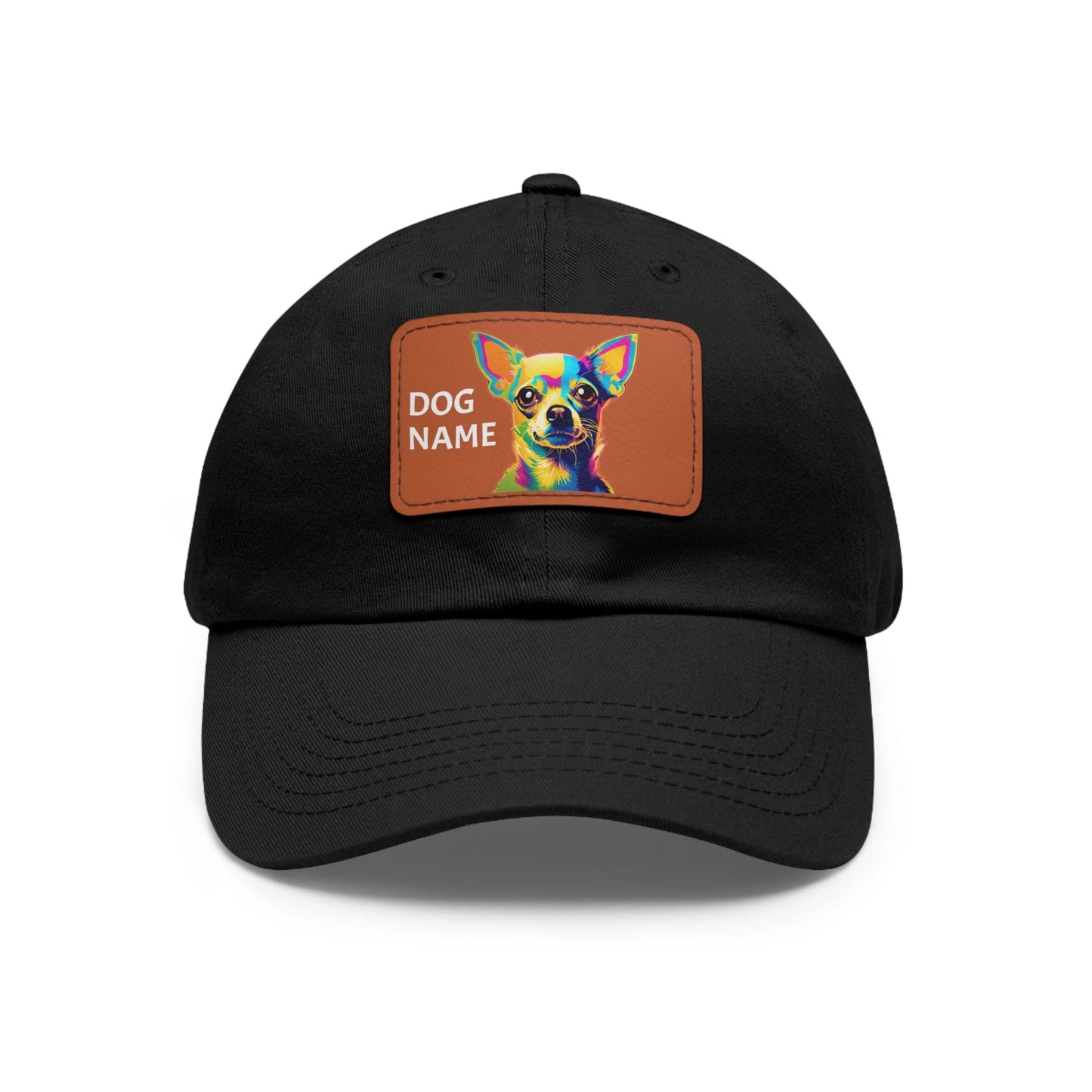 Chihuahua Dog Hat Sportswear Cap Chihuahua Cap Chihuahua Hat Chihuahua Dog Cap Pop Art Hat Dad Hat with Patch (Rectangle) Baseball Cap Custom Hat Flashlander