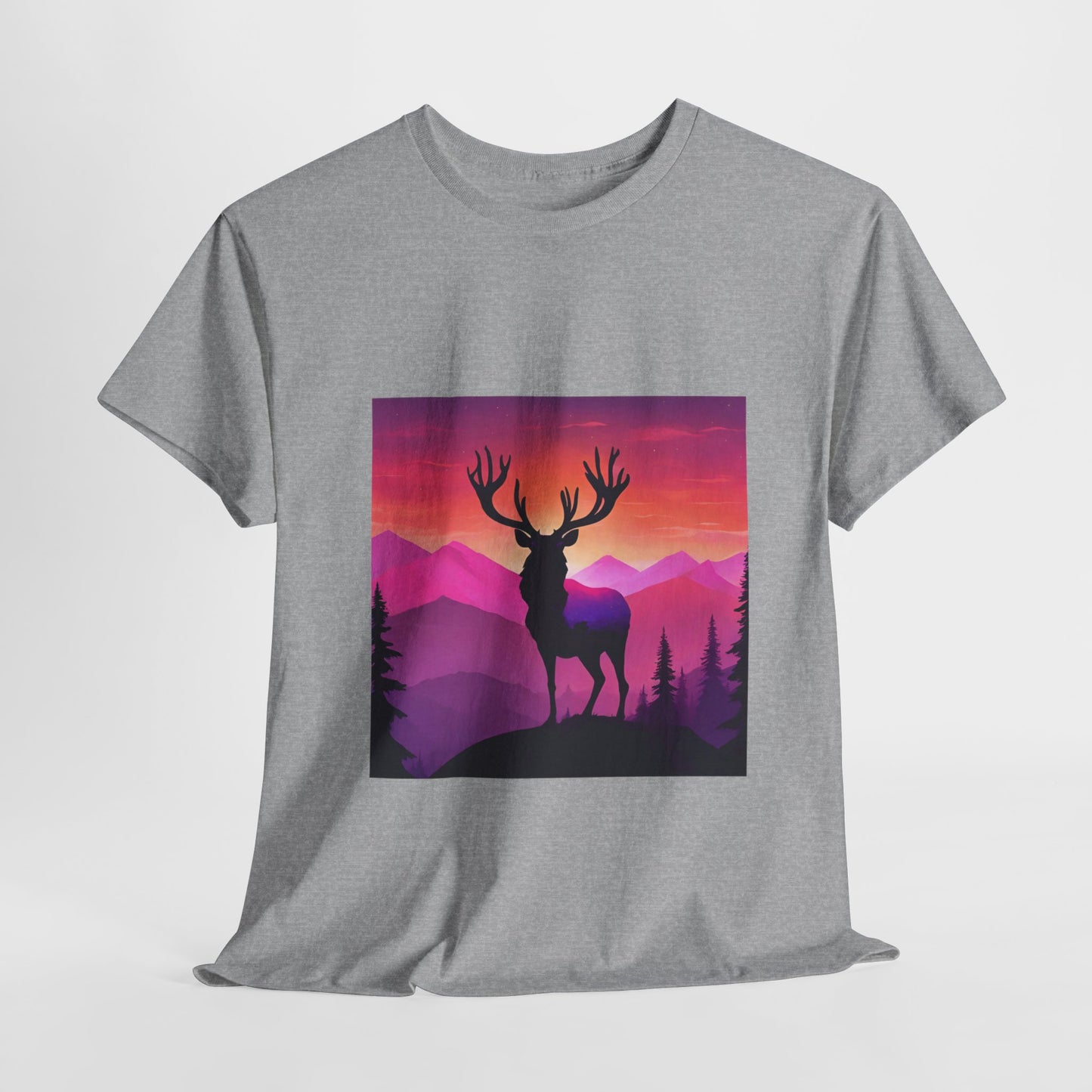 Deer Majestic Sunset Flashlander Gym Shirt