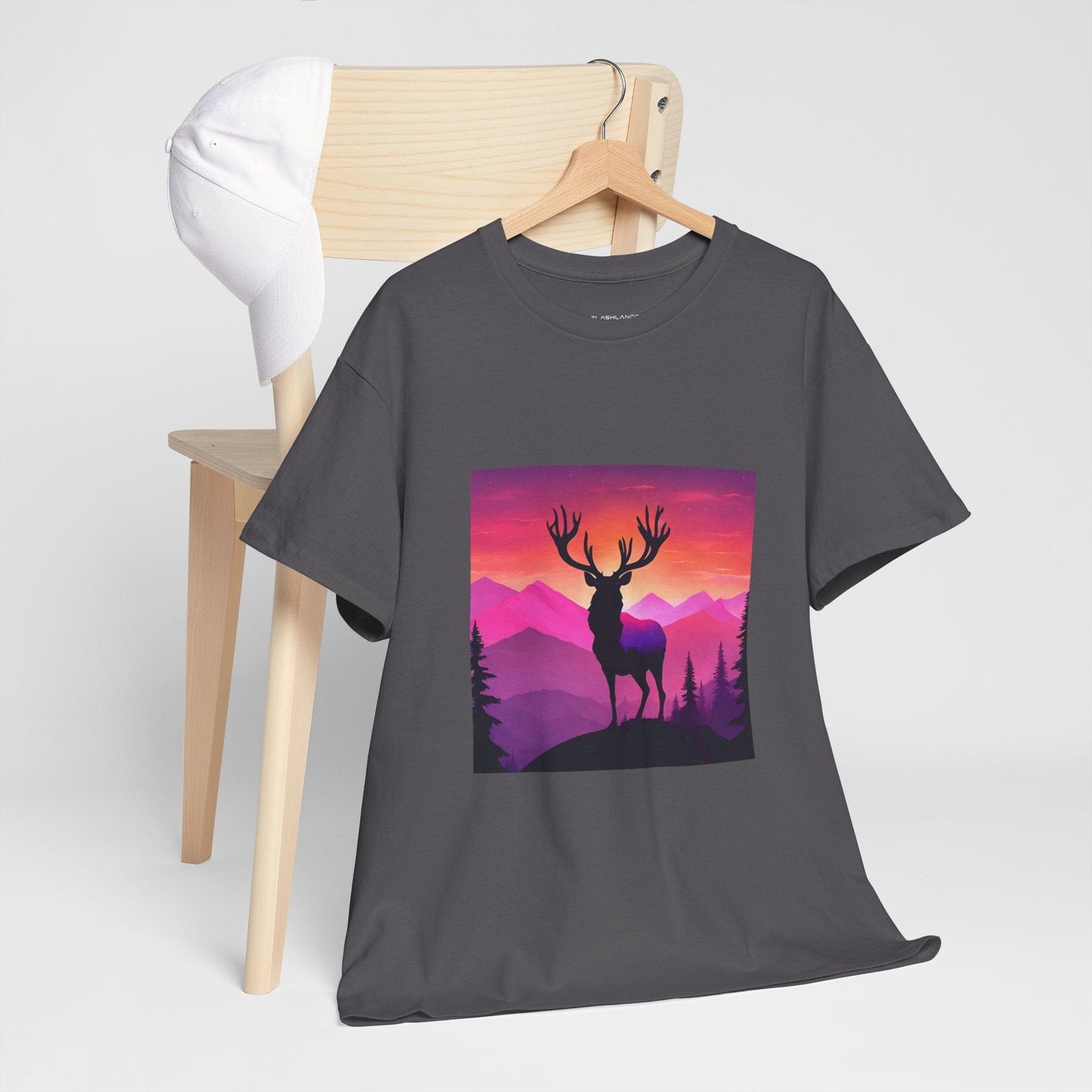 Deer Majestic Sunset Flashlander Gym Shirt