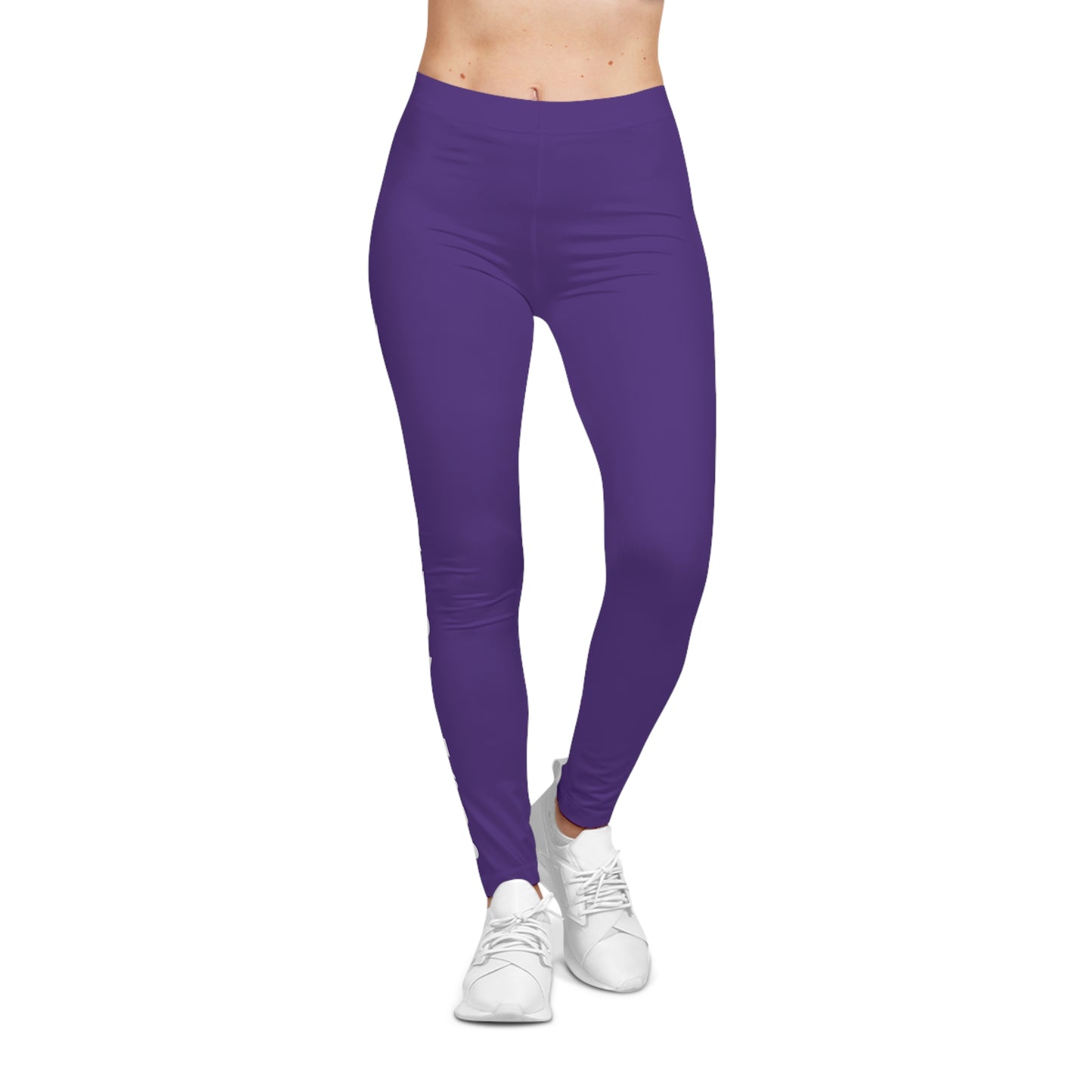 Flashlander Sportswear Evolution Women's Casual Leggings Purple (AOP) Featuring Custom Motivational Quote