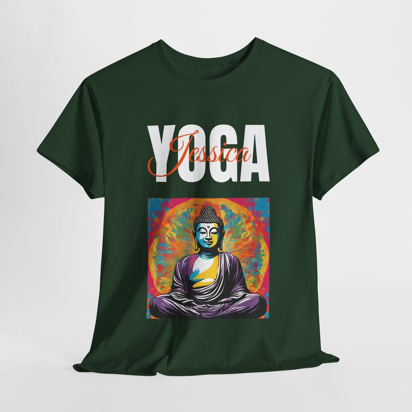 Personalized Yoga Shirt - Buddha Tee - Custom Name Flashlander Yoga Tee