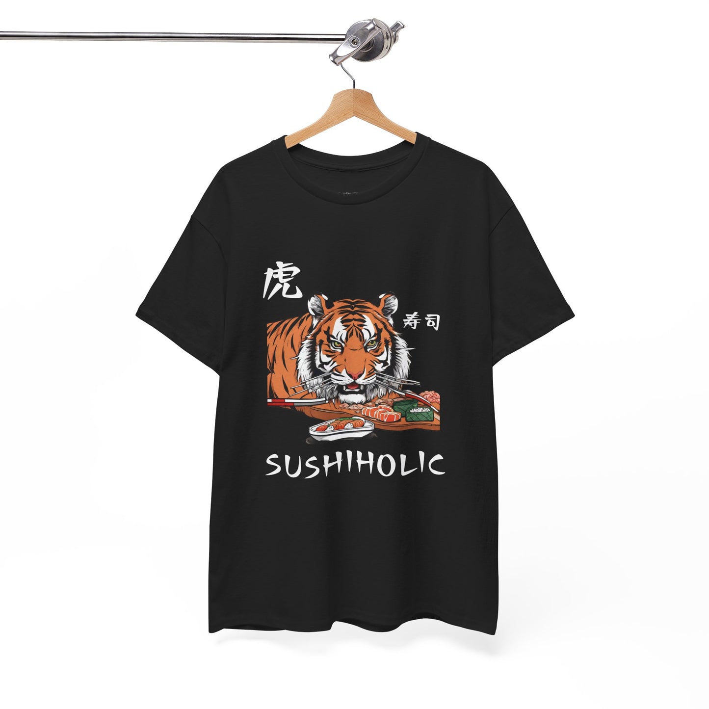 Tiger Sushi Lovers Sushiholic Graphic Tee Flashlander