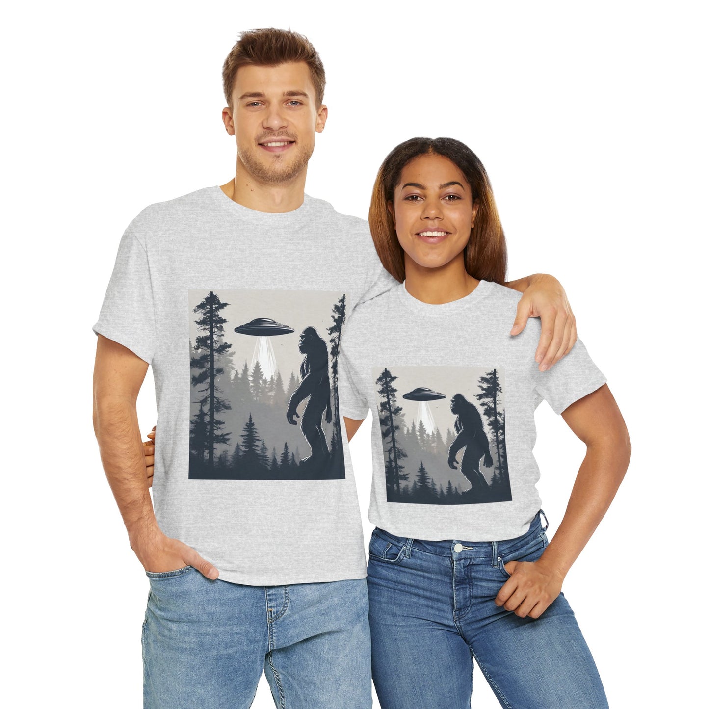 Sasquatch rencontre Bigfoot et OVNI - T-shirt de sport Flashlander