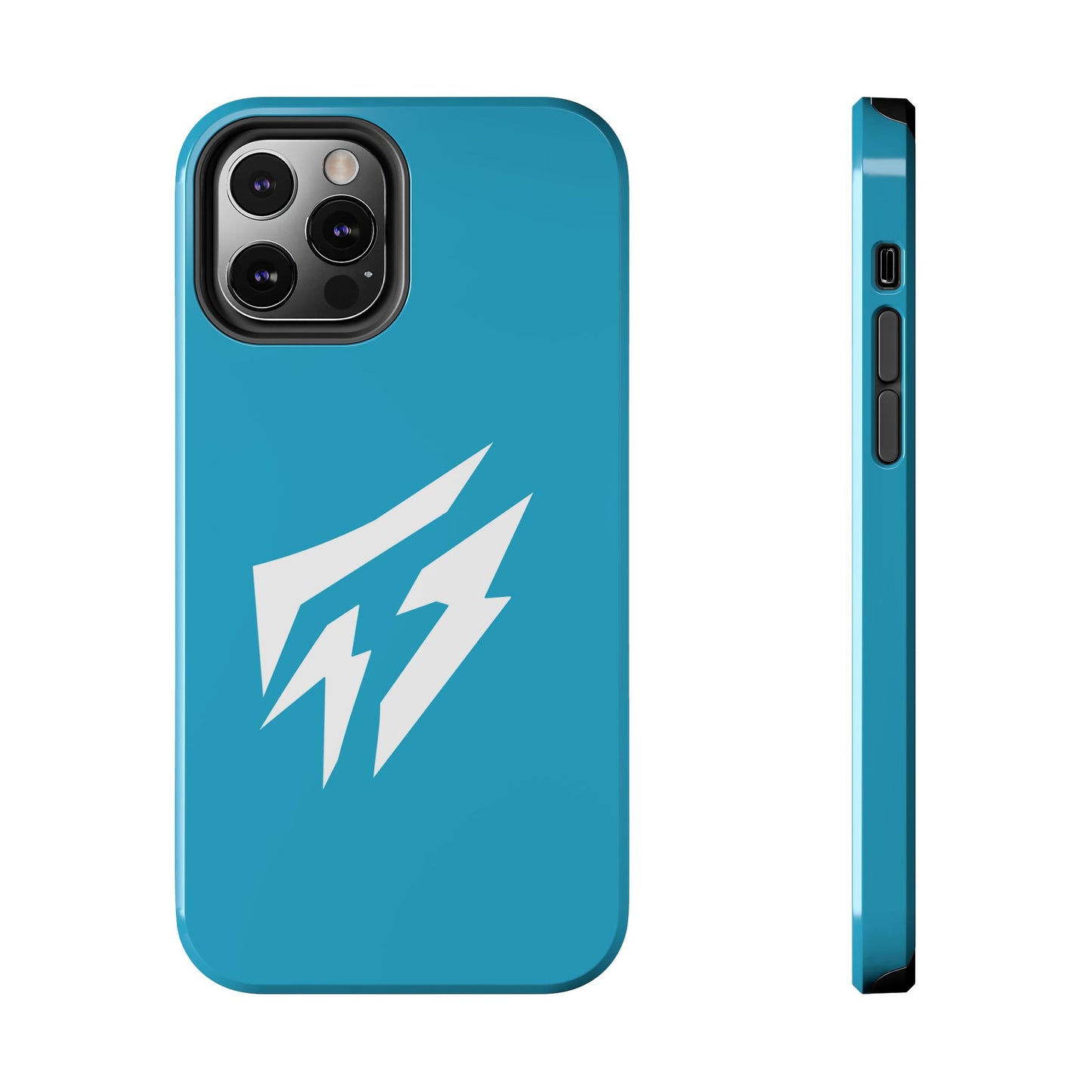 Flashlander Thunders Tough Phone Cases for all Iphone and Samsung Galaxy Blue Aqua Turquoise