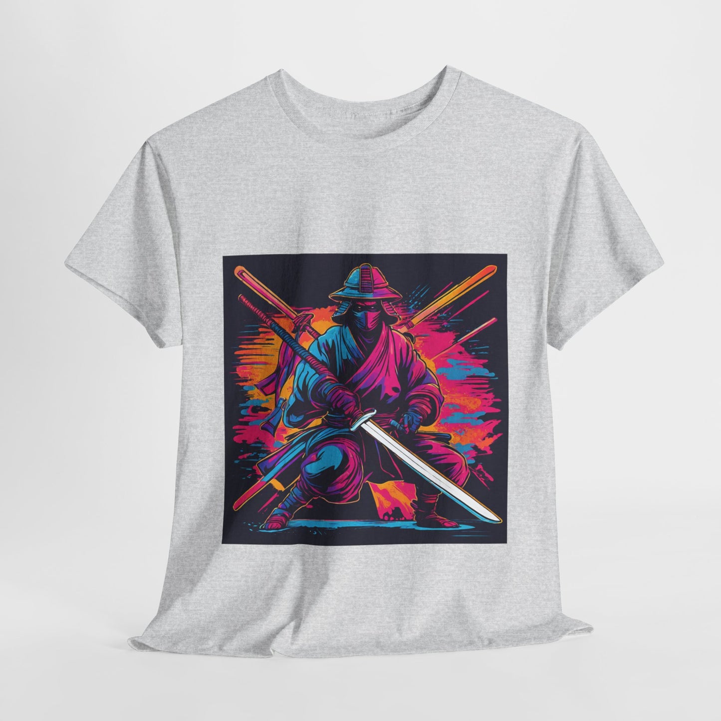 Samurai Warrior Sunset - Flashlander Gym Shirt