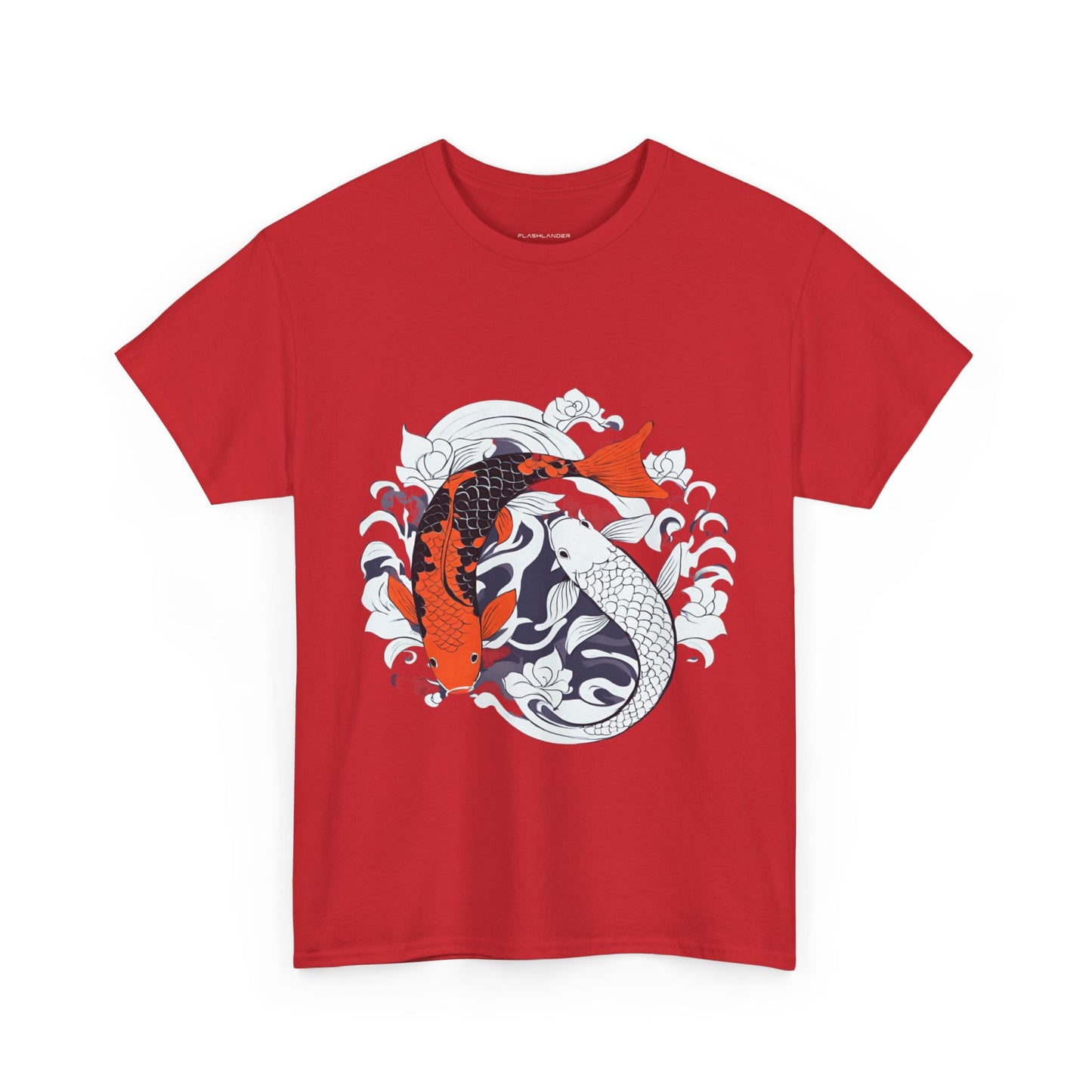 Yin Yang Japanese Koi Fish Flashlander Gym Shirt