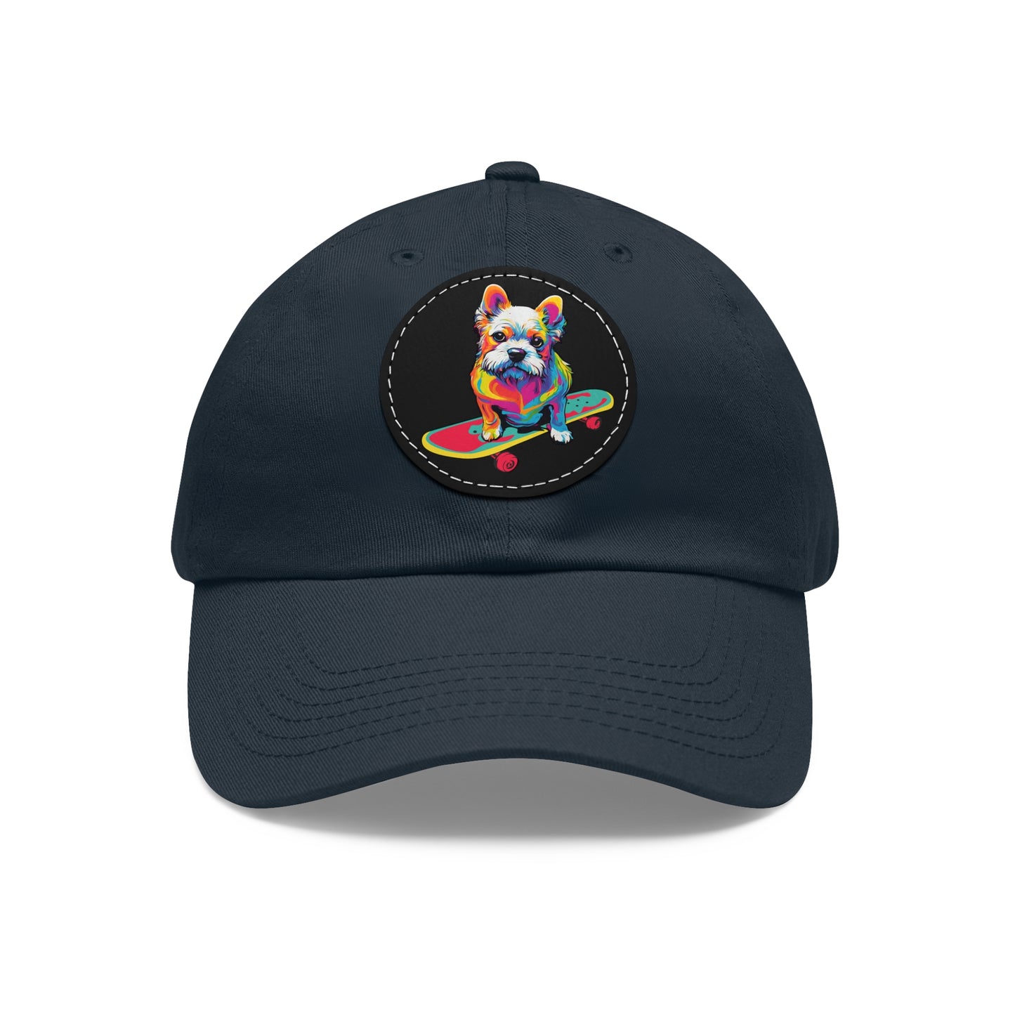 Skateboard Dog Hat Skateboard Dog Cap Art Pop Dog Hat Dad Hat with Patch Baseball Puppy Hat Puppy Cap Paw Cap Dog Hat Dog Cap Art PopDog Cap