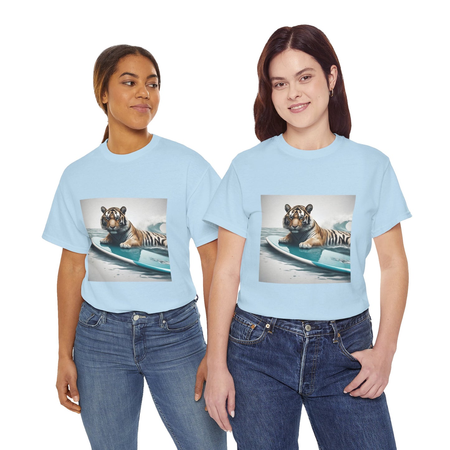 Tiger Surfing Vintage Flashlander Gym Shirt