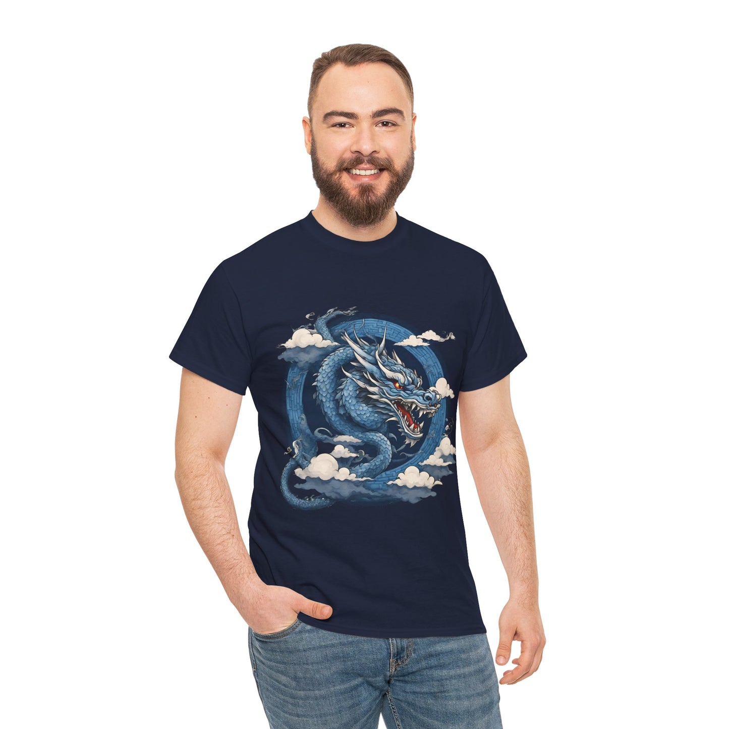 Dragon bleu japonais - T-shirt de sport Flashlander