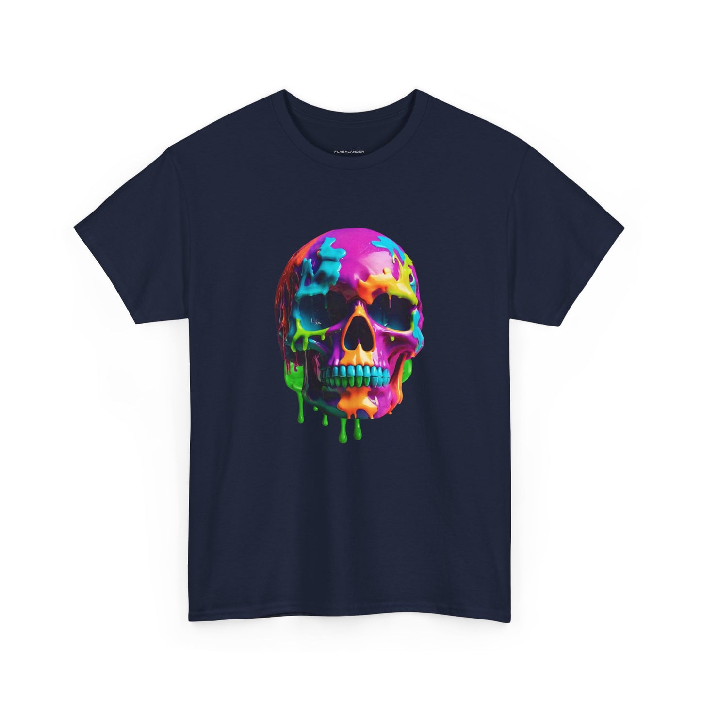 Neon Meltdown Skull Flashlander Gym Shirt