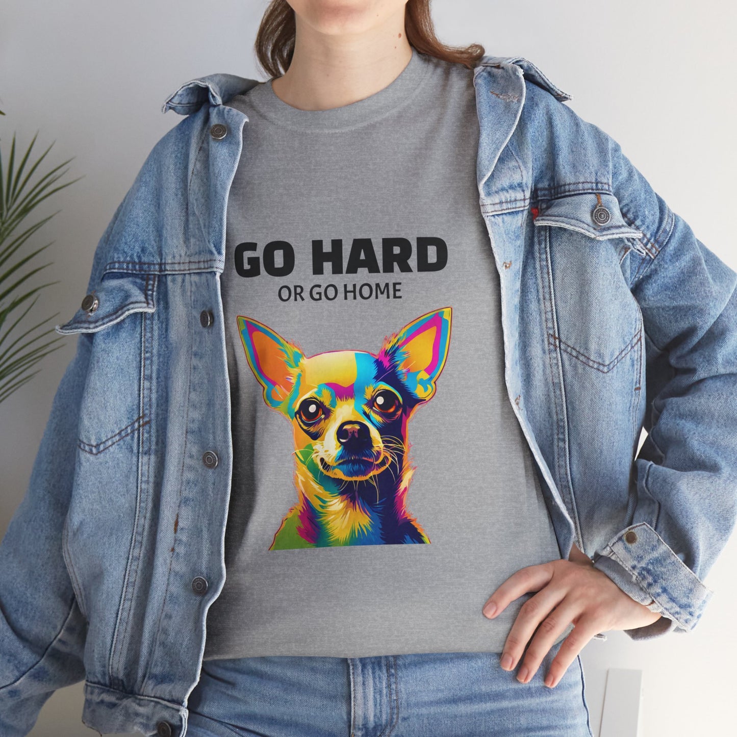 Chihuahua Dog Pop Art - Go Hard or Go Home Flashlander Gym Shirt