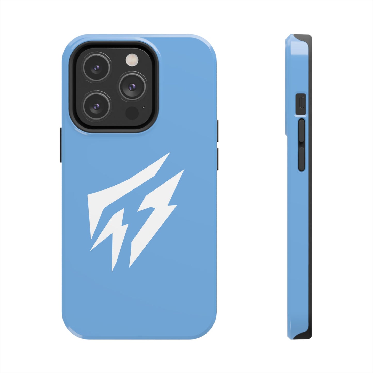 Flashlander Thunders Tough Phone Cases for all Iphone and Samsung Galaxy Light Blue