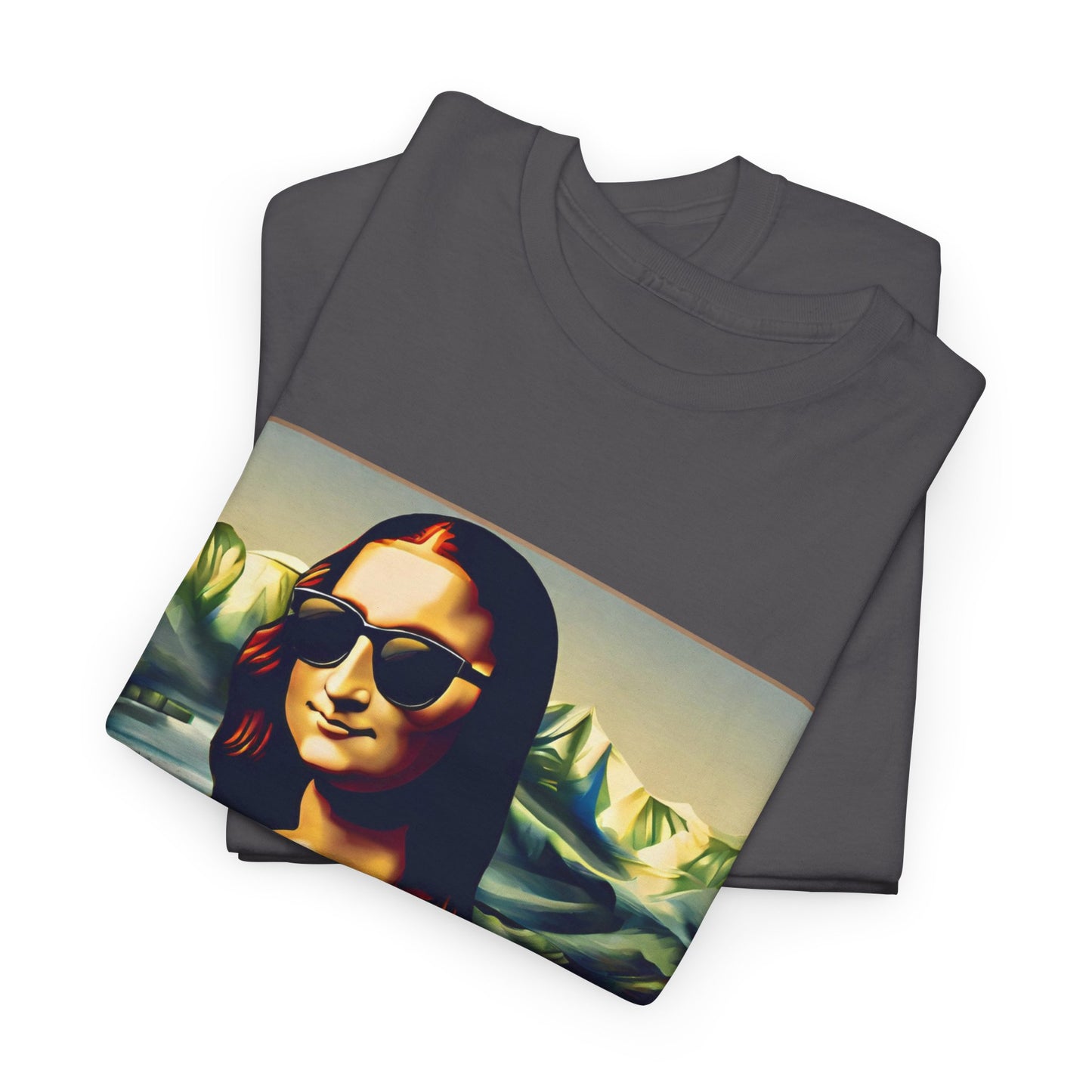 Funny modern Mona Lisa - Flashlander Gym Shirt