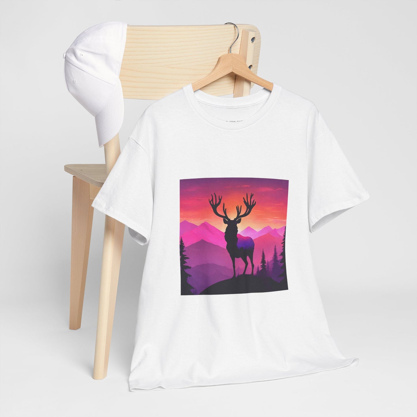 Deer Majestic Sunset Flashlander Gym Shirt