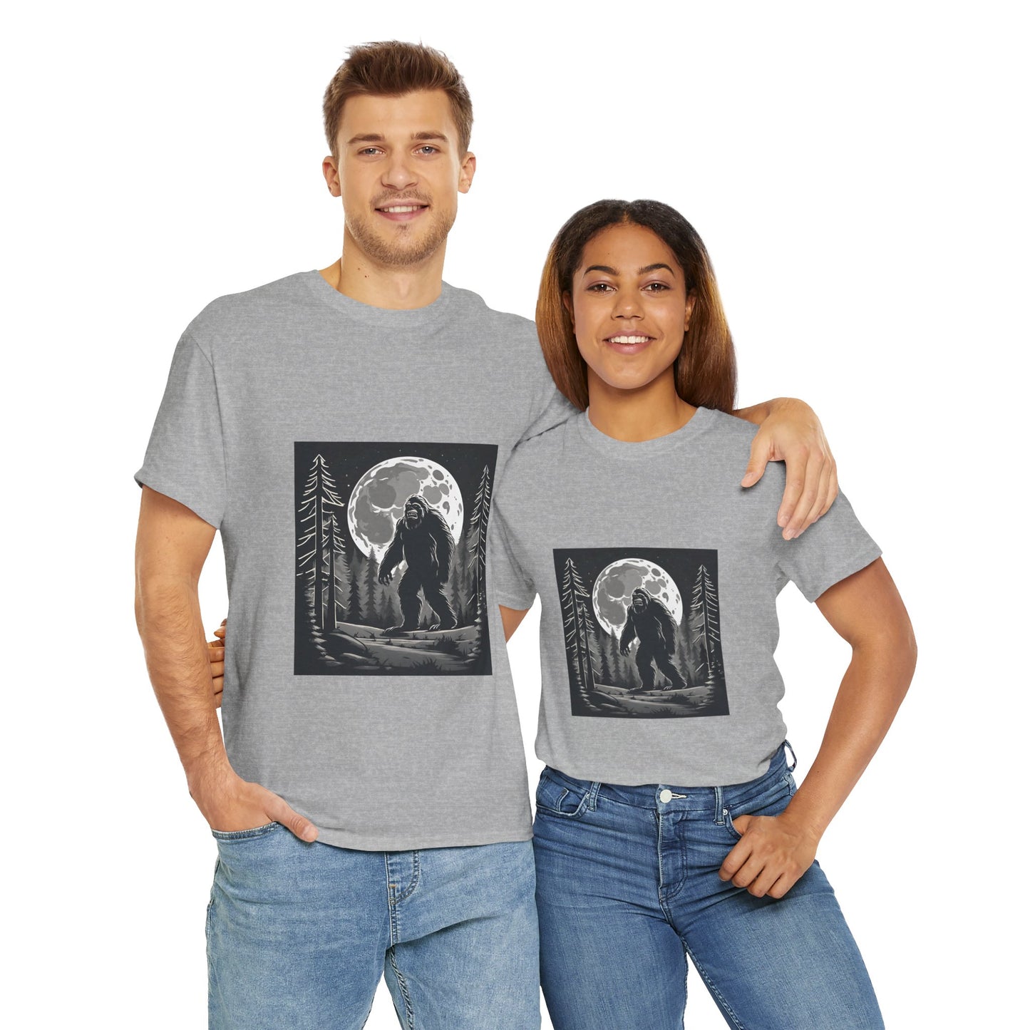 Camisa Bigfoot, camisa Sasquatch, camisa divertida Bigfoot, camisa de senderismo, camisa Yeti, camisa frescaUnisex camiseta de algodón pesado Flashlander