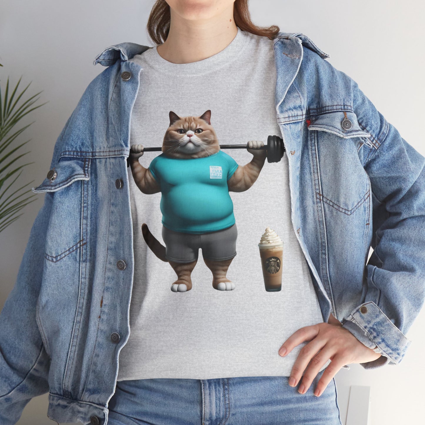 Funny Fat Cat Lifting - Flashlander Gym Shirt