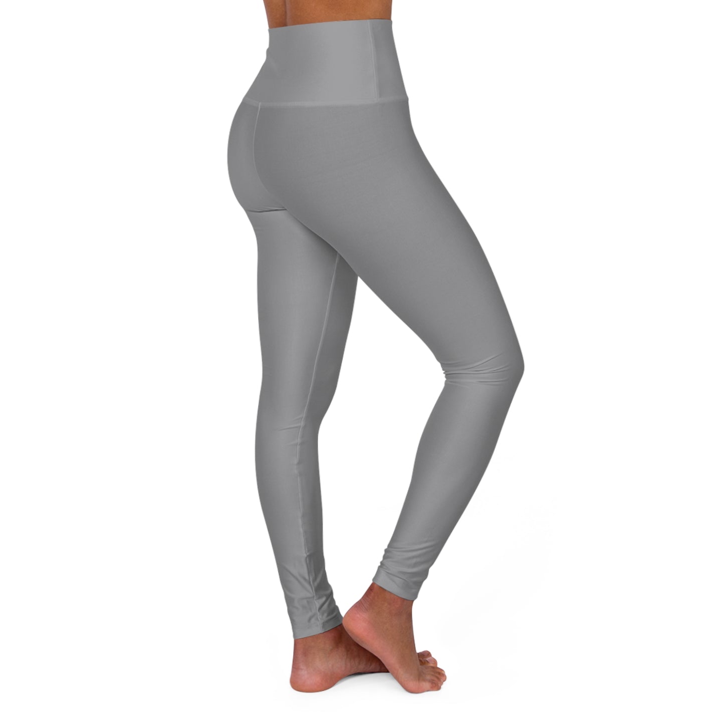 Flashlander Sportswear Zen High Waisted Yoga Leggings Grey (AOP)