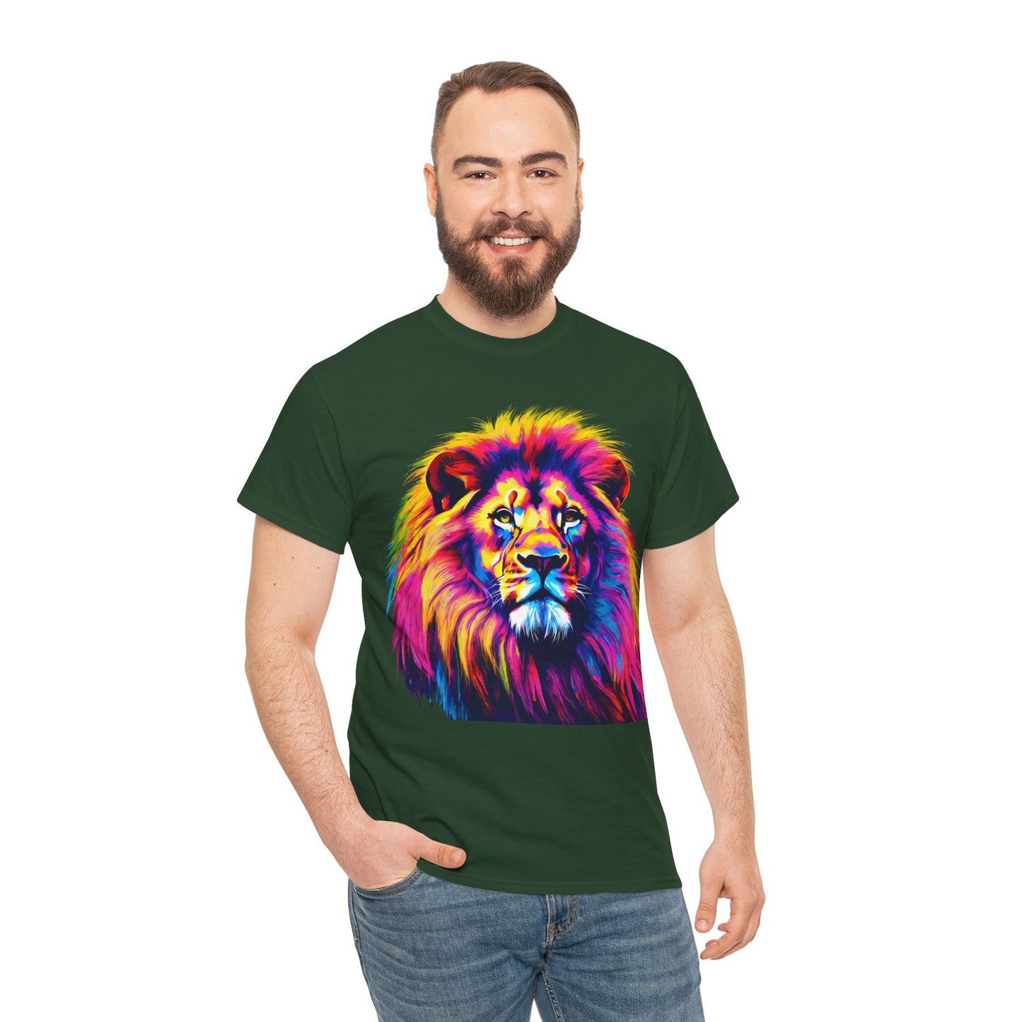 Lion Art Pop T-Shirt Flashlander