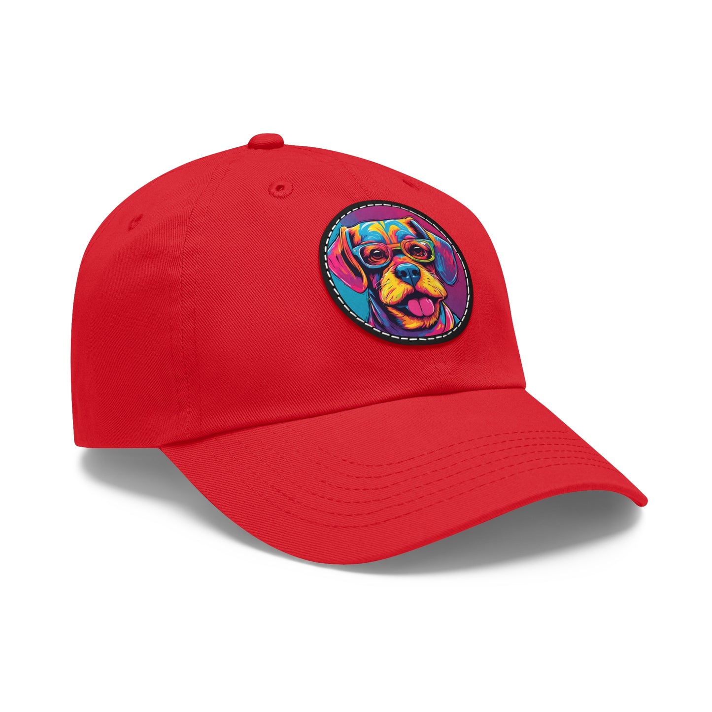 Chapeau pour chien avec lunettes, casquette pour chien, chapeau Pop Art pour chien, chapeau de papa avec patch (rond), casquette de baseball, chapeau pour chien, casquette pour chien, chapeau personnalisé Flashlander