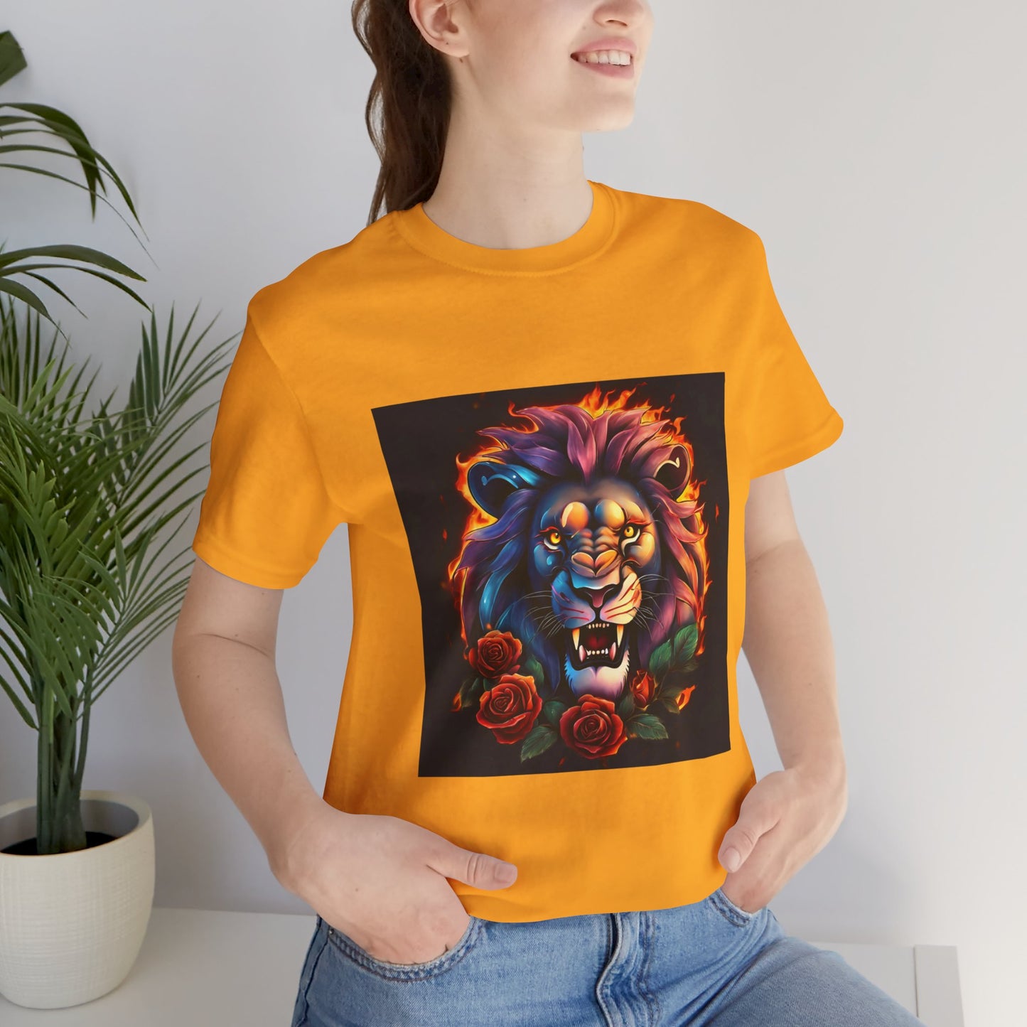 Brave Lion Flames Flashlander Gym Shirt