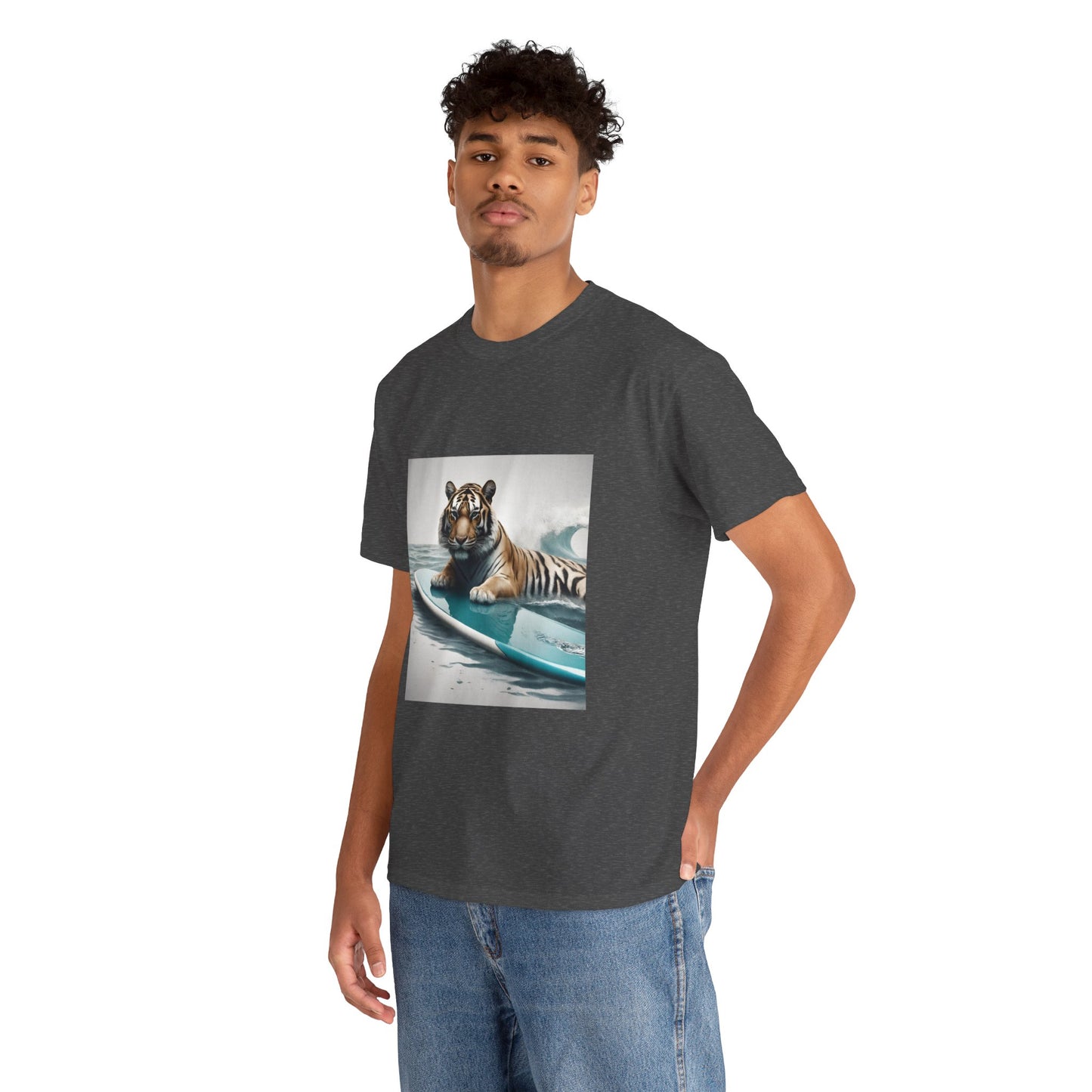 Tiger Surfing Vintage Flashlander Gym Shirt